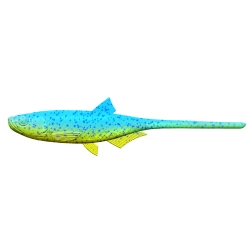 Libra Lures Kraken Shad8"  127 Lime Chartreuse Blu